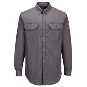 FR89 - Bizflame 88/12 FR Work Shirt in Grey