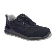 FT08 - Wire Lace Safety Trainer S1P in Black/Grey