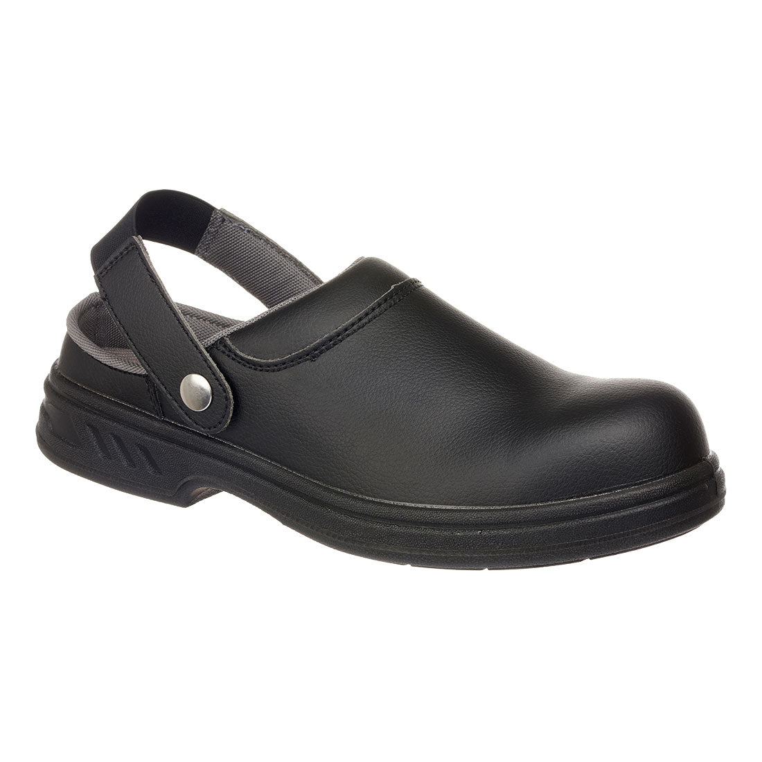 FW82 - Slip-On Safety Clog SB FO SR WPA E A in Black