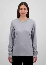 Womens Basis Long Sleeve Tee - Grey Marle