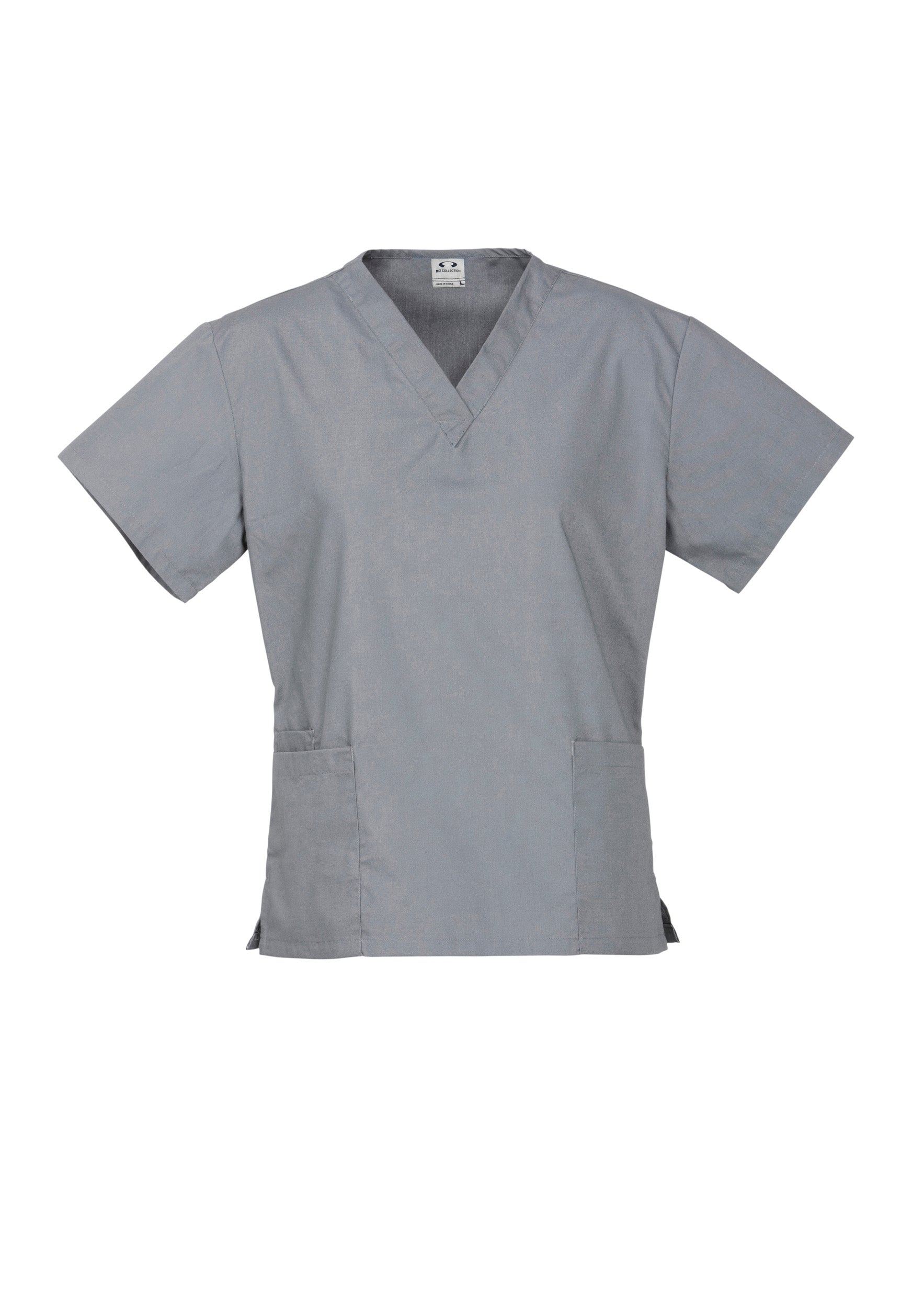 H10622 Womens Classic Scrub Top - Pewter