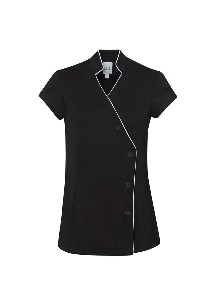 H134LS Womens Zen Tunic - Black/White