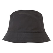 HA23 - Reversible Bucket Hat in Black/Yellow