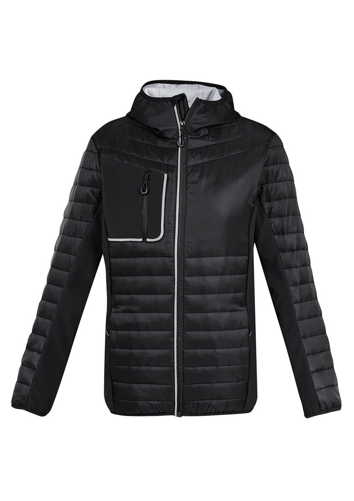 J134M Unisex Patrol Jacket - Black/Silver