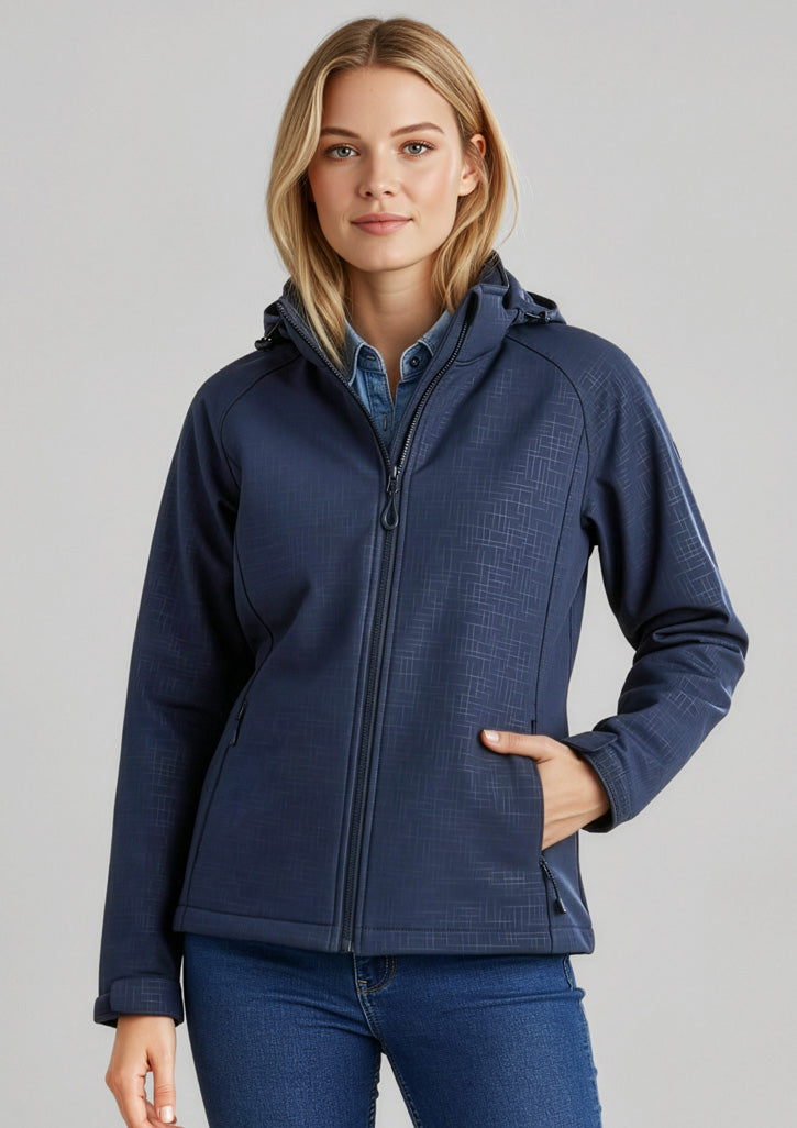 J135L Womens Geo Jacket - Navy