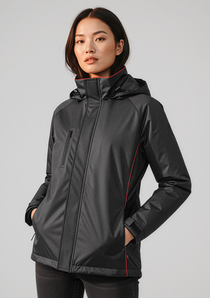 J236ML Unisex Core Jacket - Black/Red