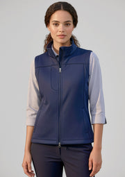 J29123 Womens Softshell Vest - Navy