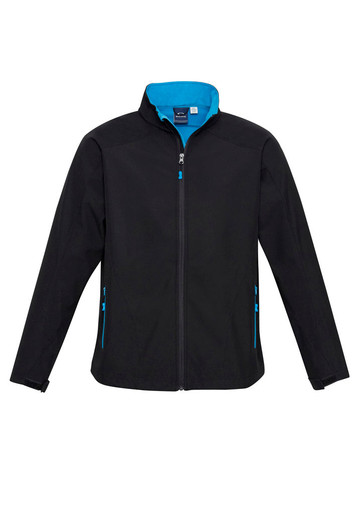 J307M Mens Geneva Jacket - Black/Cyan