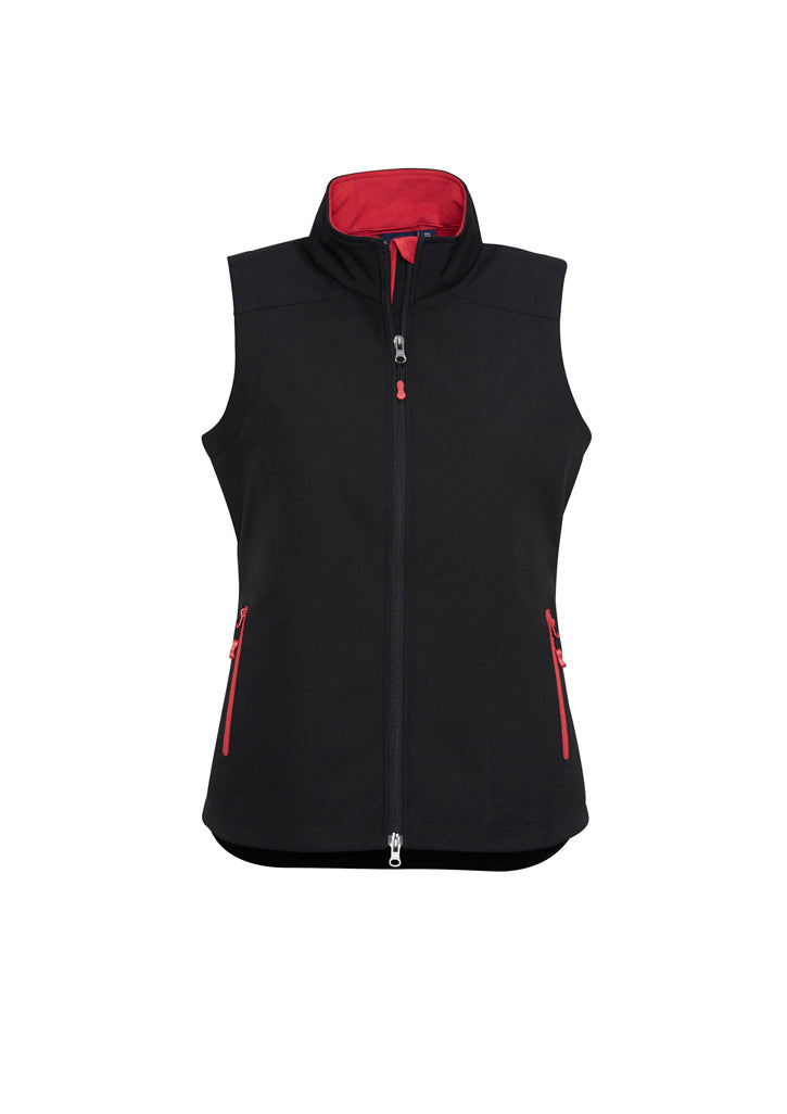 J404L Womens Geneva Vest - Black/Red