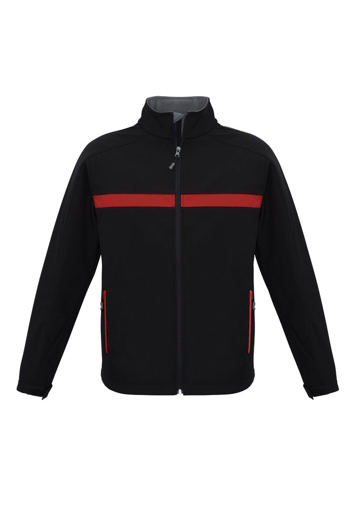 J510M Unisex Charger Jacket - Black/Red/Grey