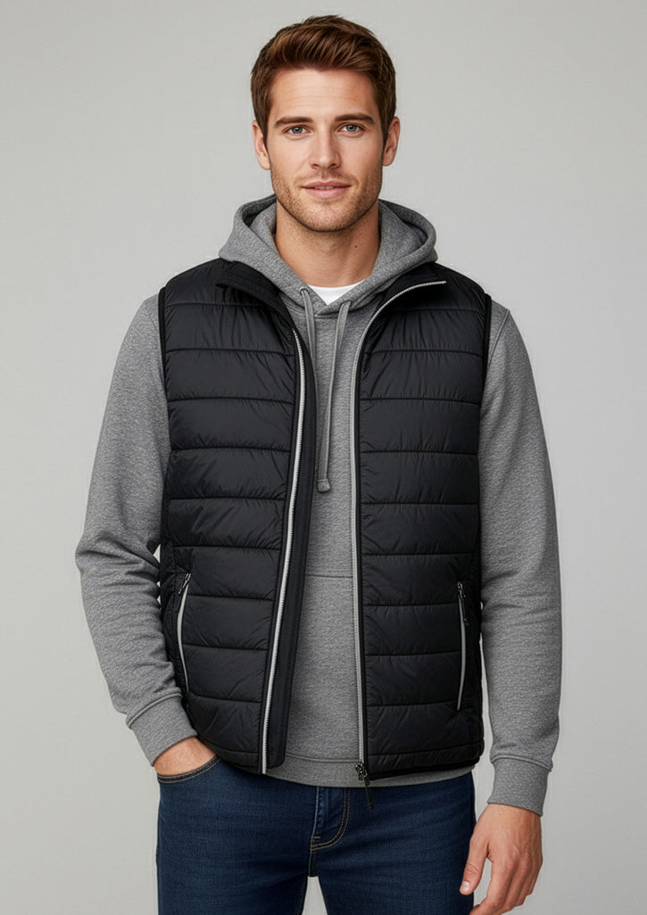 J616M Mens Stealth Vest - Black/Silver
