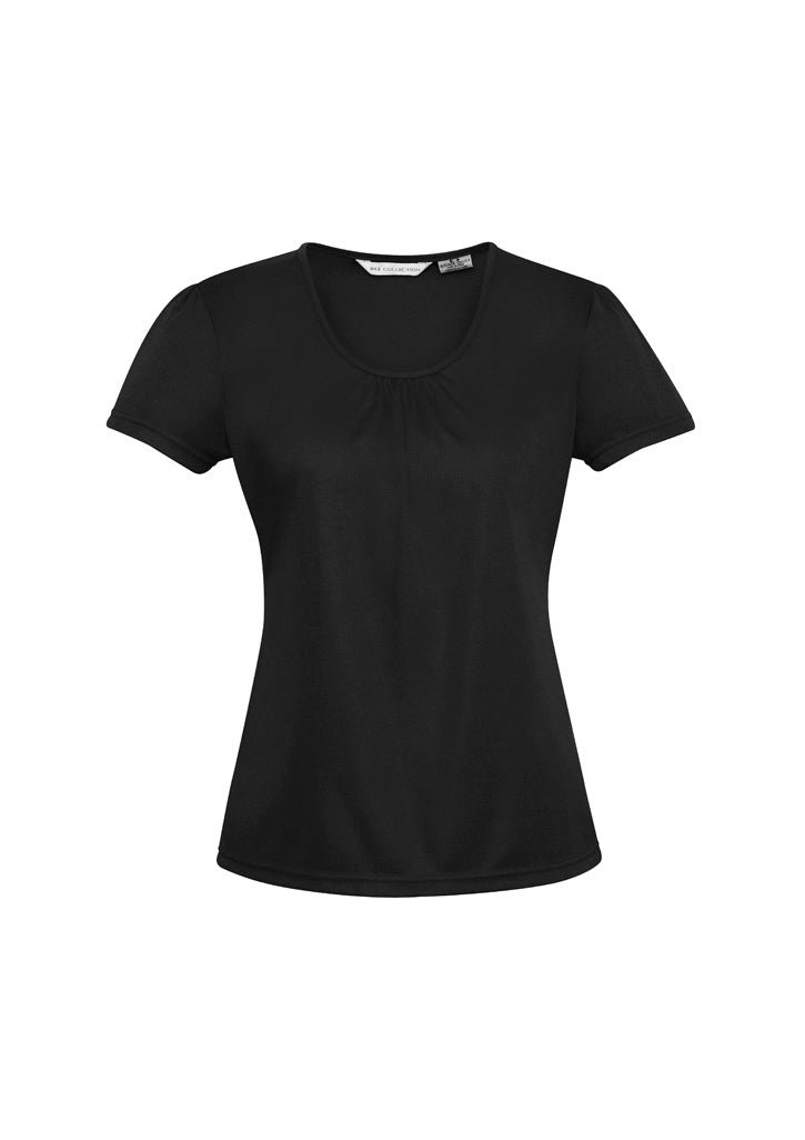 K315LS Womens Chic Top - Black