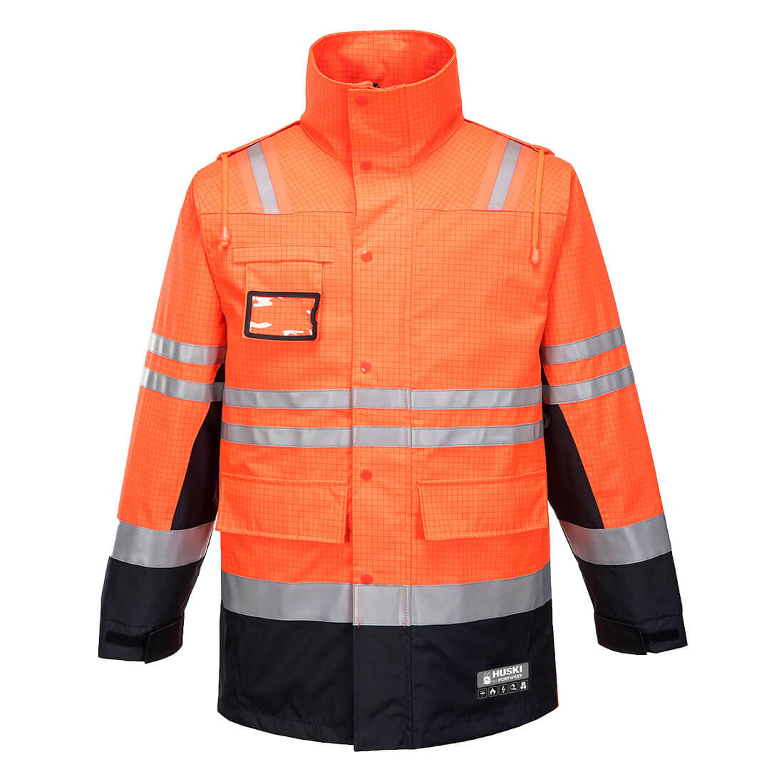 K8000 - Huski FR Class D/N Fire Jacket in Orange/Navy