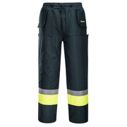K8047 - Huski Hi-Vis Contrast Freezer Pants in Forest/Yellow
