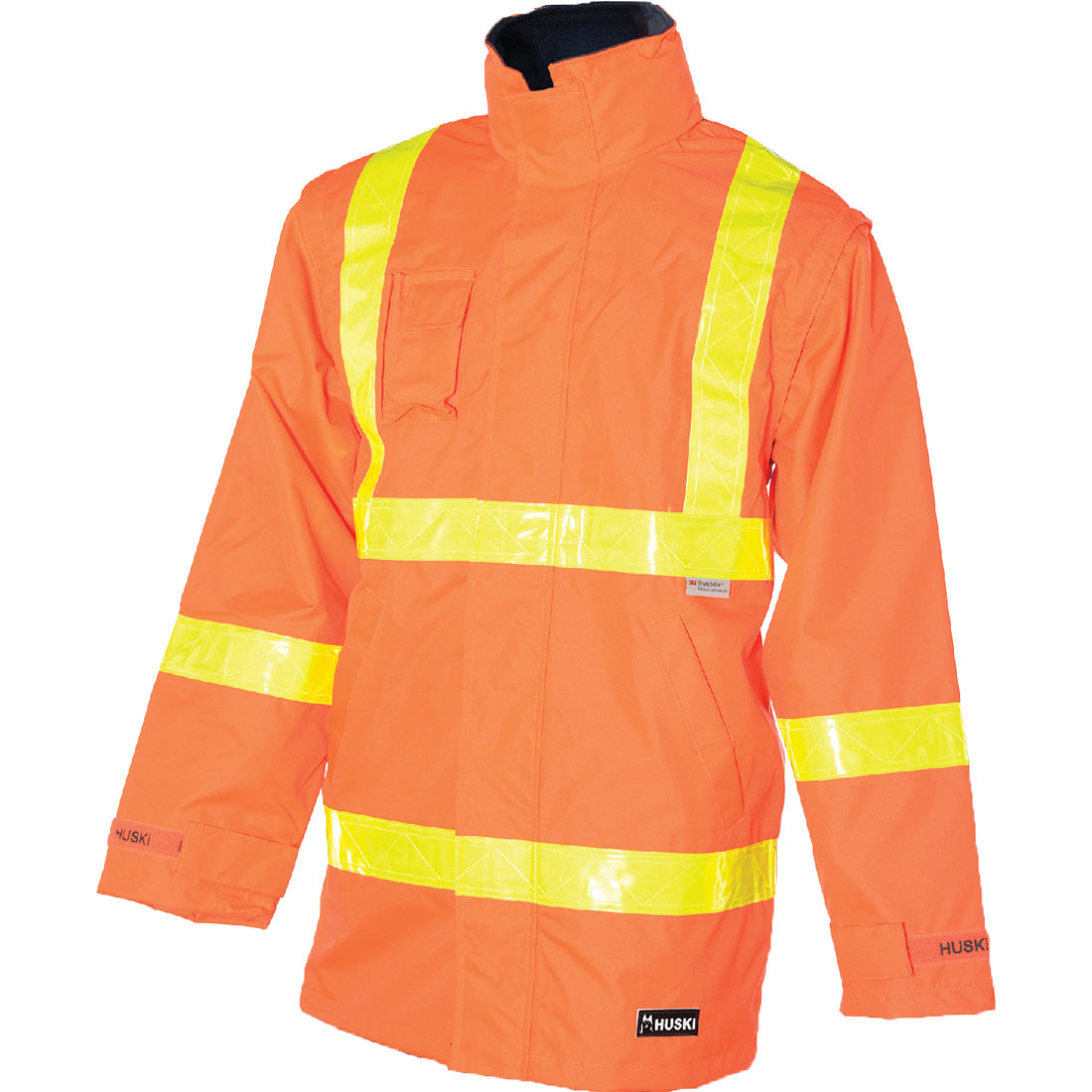 K8155 - Huski Hi-Vis Roads 2-in-1 Rain Jacket in Orange