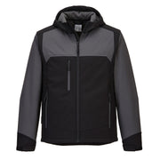 KX362 - KX3 Hooded Softshell (3L) in Black/Grey