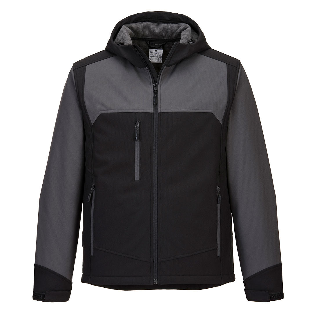 KX362 - KX3 Hooded Softshell (3L) in Black/Grey