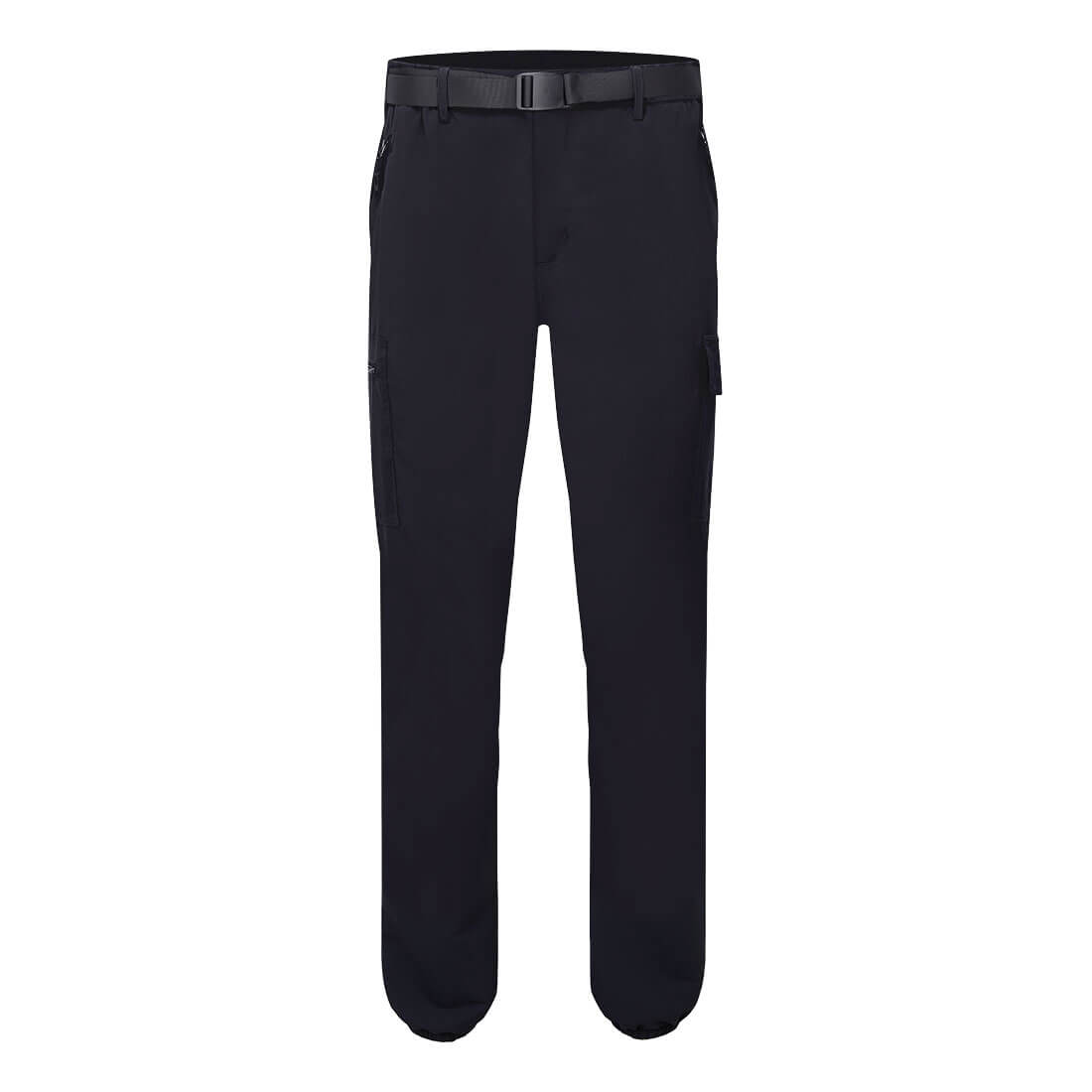 L712 - Stretch Lightweight Cuffed Pants in Black