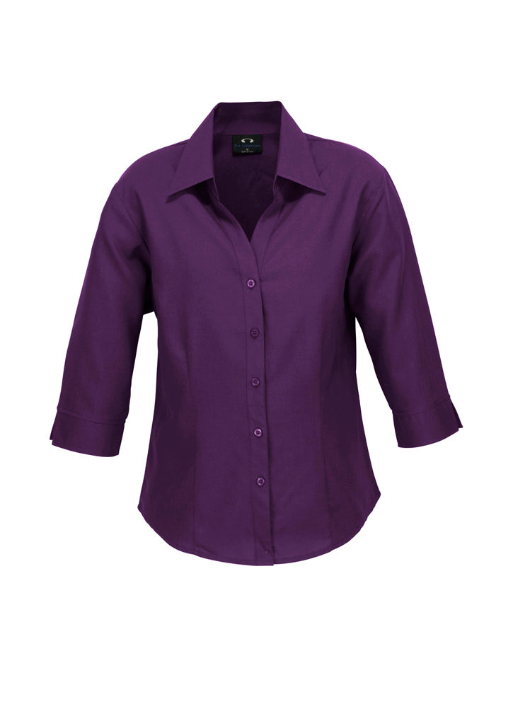 LB3600 Womens Oasis 3/4 Sleeve Shirt - Grape