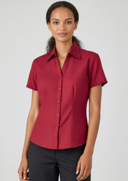 LB3601 Womens Oasis Short Sleeve Shirt - Cherry