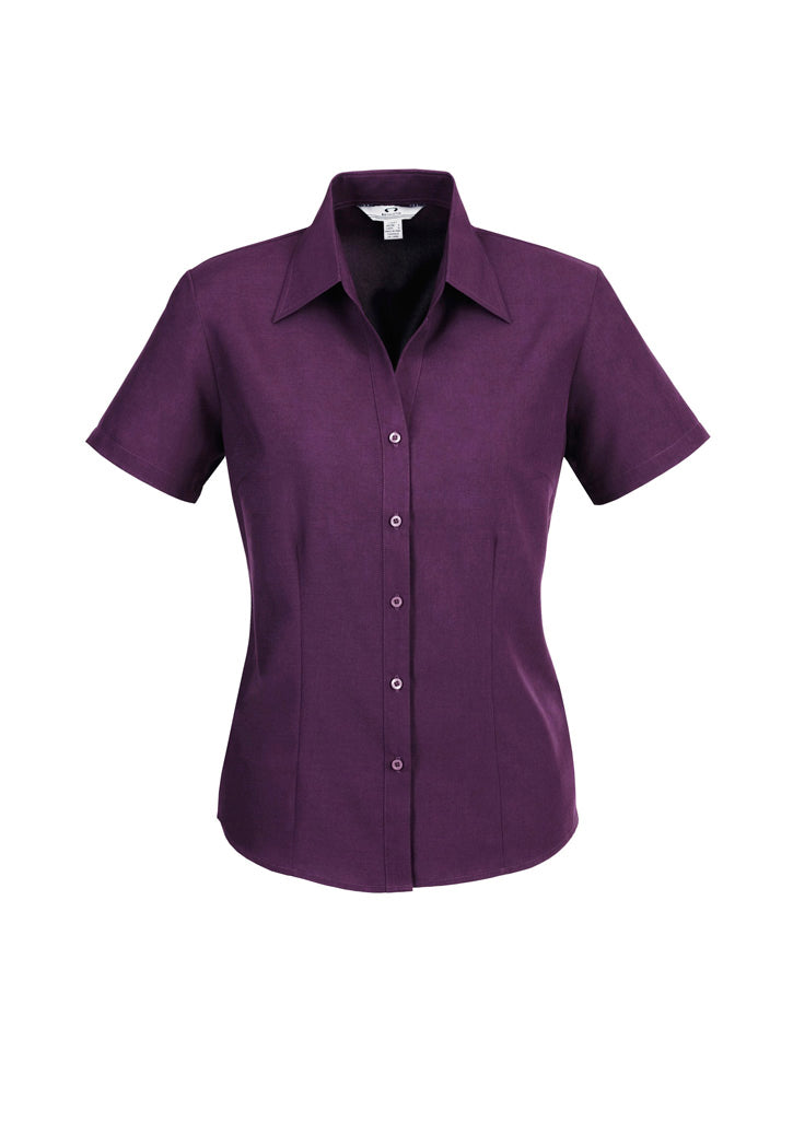 LB3601 Womens Oasis Short Sleeve Shirt - Grape