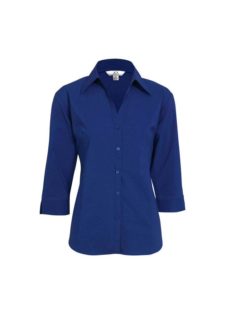 LB7300 Womens Metro 3/4 Sleeve Shirt - Royal