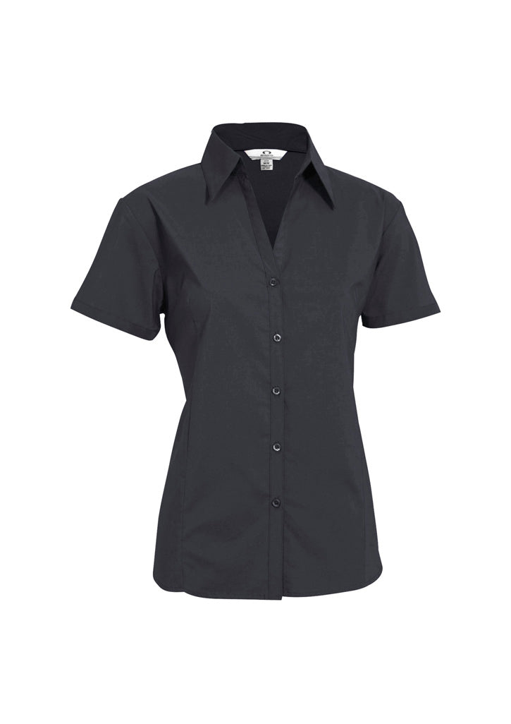 LB7301 Womens Metro Short Sleeve Shirt - Charcoal