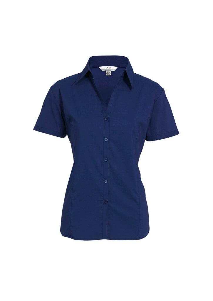 LB7301 Womens Metro Short Sleeve Shirt - Royal