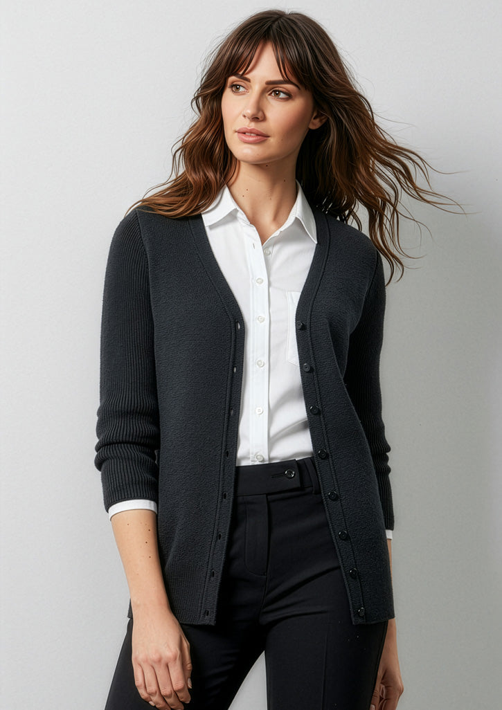 LC417L Womens Milano Cardigan - Black