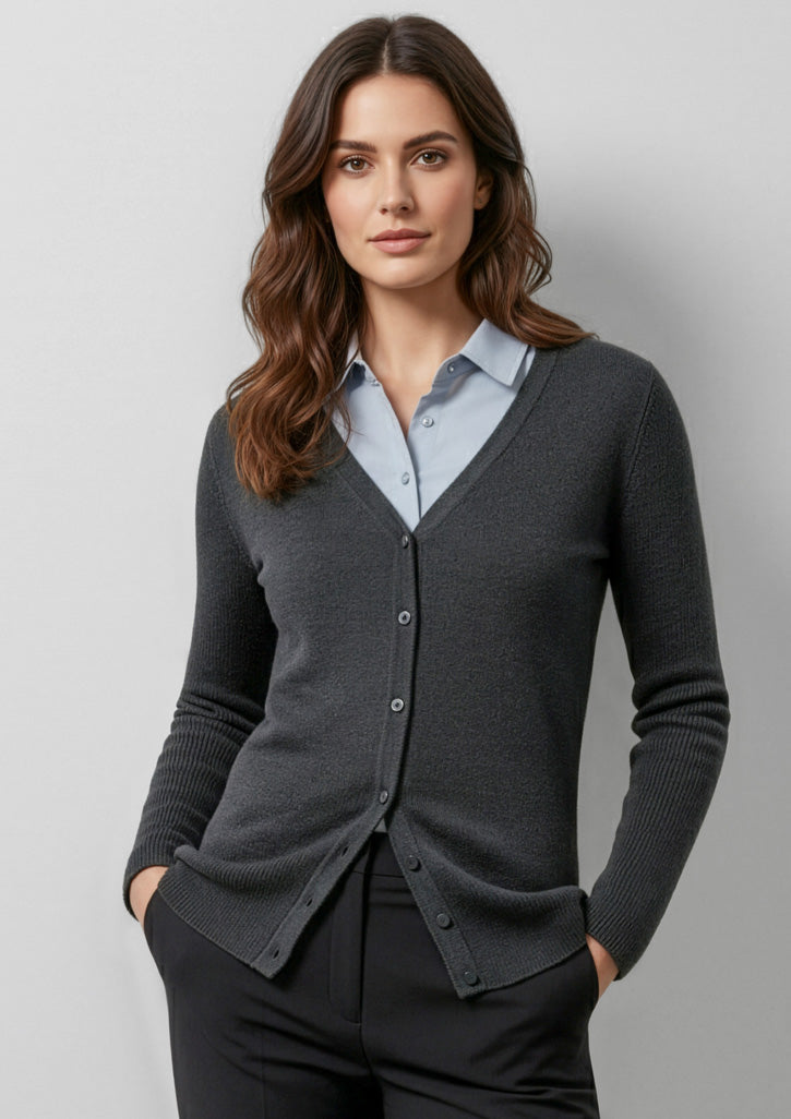 LC417L Womens Milano Cardigan - Charcoal