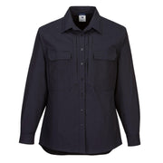 LS501 - Women's Utility Stretch Long Sleeve Shirt in Black