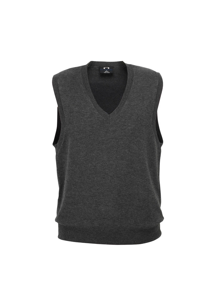 LV3504 Womens V-Neck Knit Vest - Charcoal