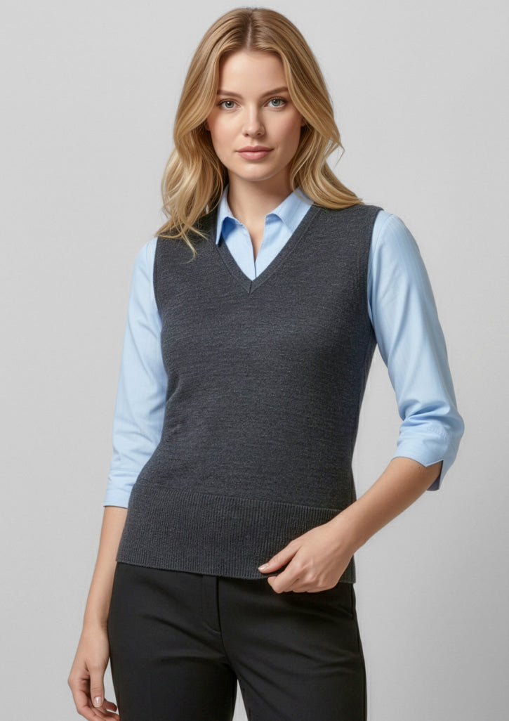LV619L Womens Milano Vest - Charcoal