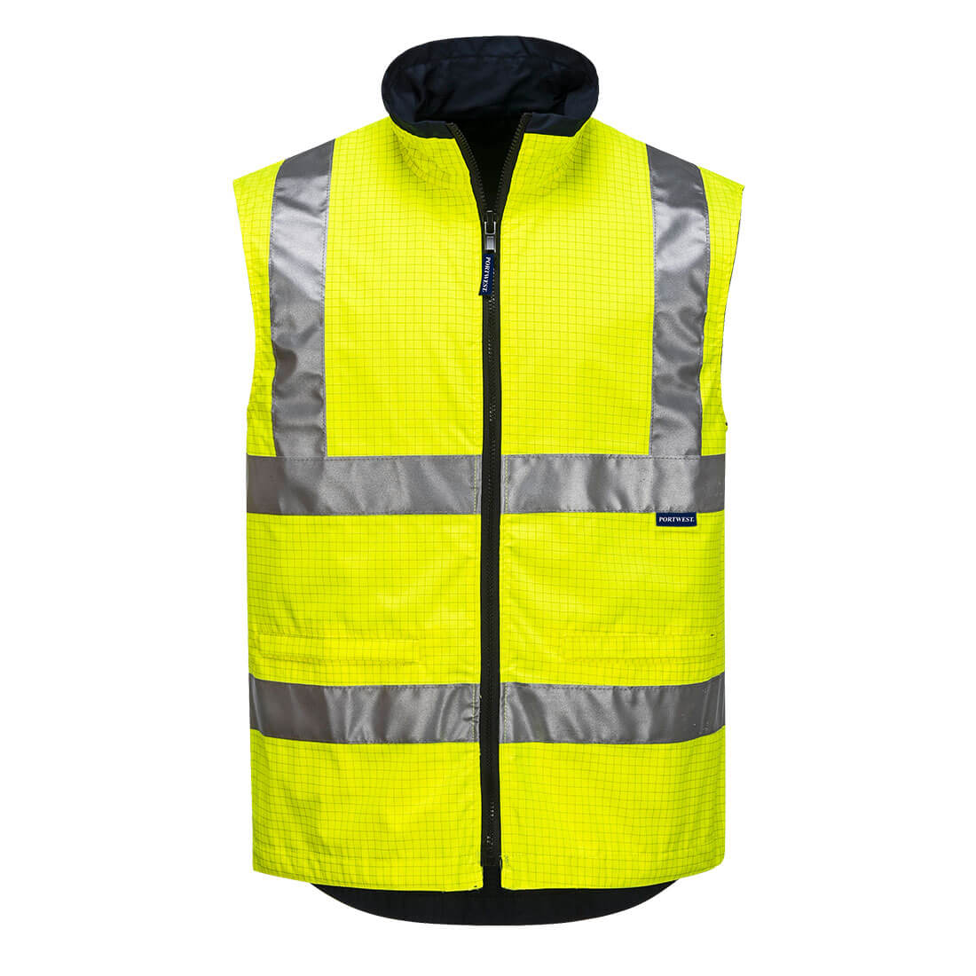 MA230 - Mackay Hi-Vis Anti-Static Reversible Vest in Yellow