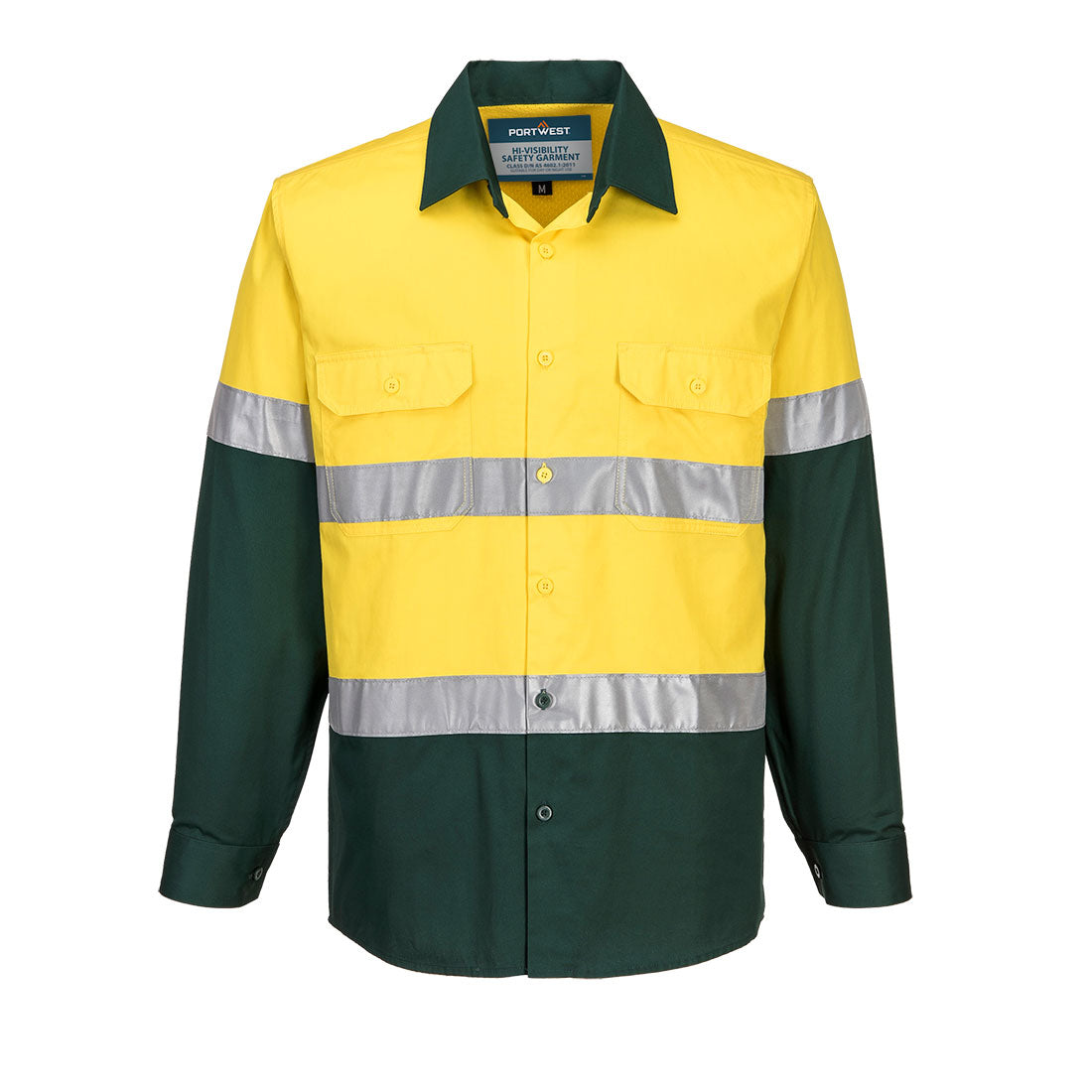 MA801 - Hobart Hi-Vis Lightweight Contrast Shirt L/S