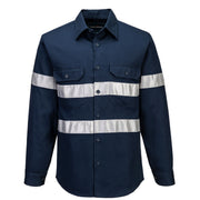 MA908 - Geelong Hi-Vis Class N Shirt L/S in Navy
