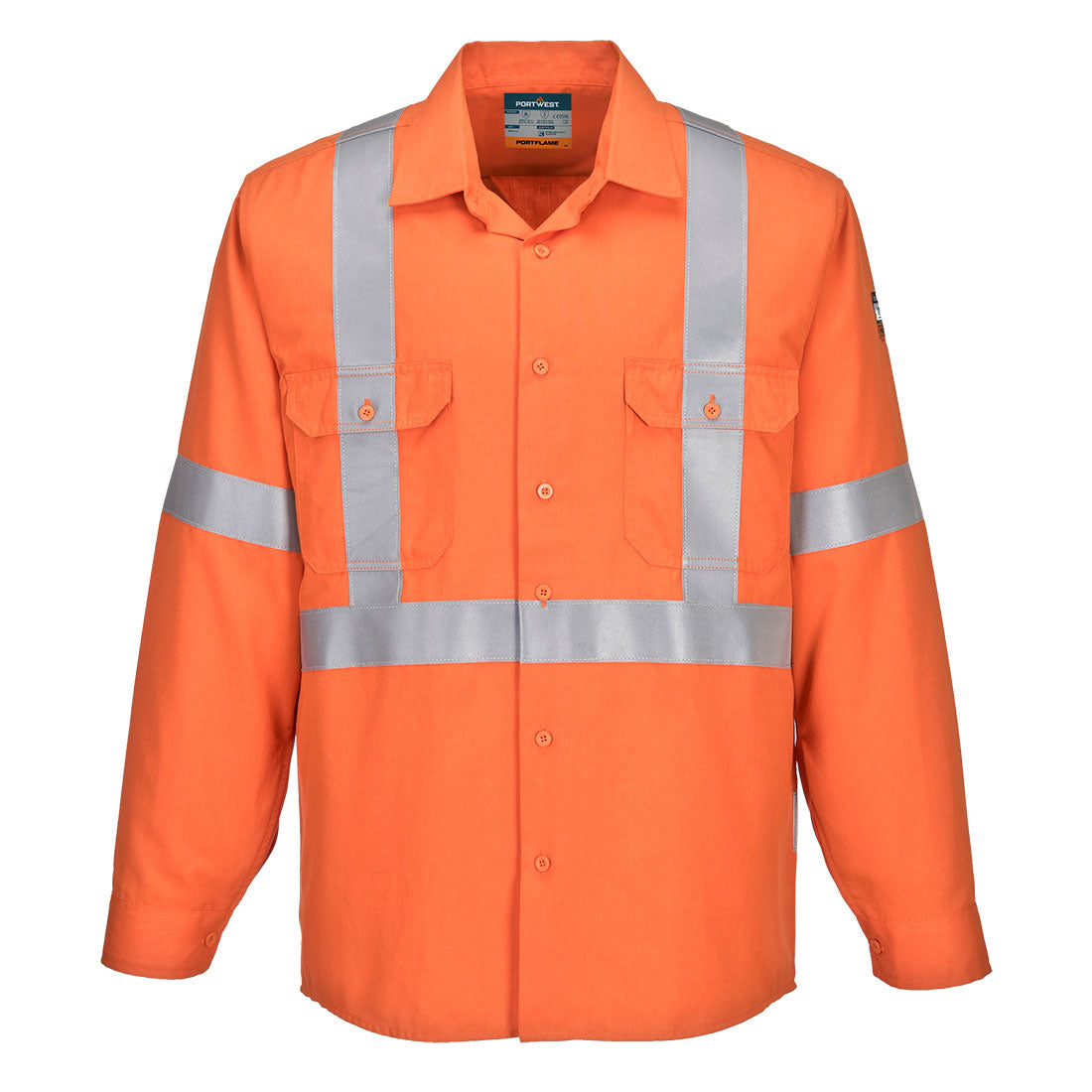 MF201 - Portflame FR Class D/N X Back Shirt in Orange