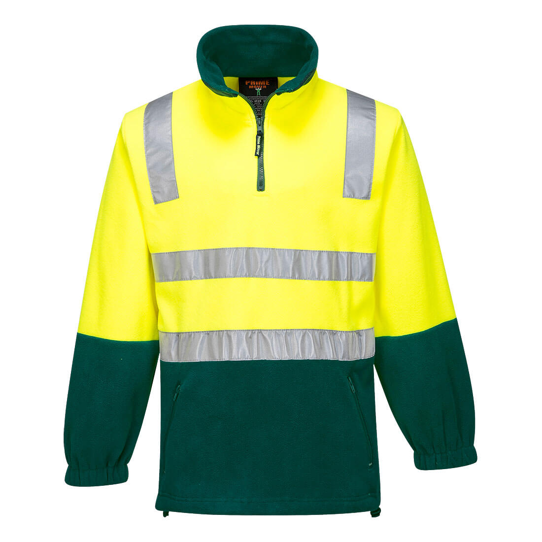 MF215 - Hi-Vis Contrast 1/4 Zip Polar Fleece