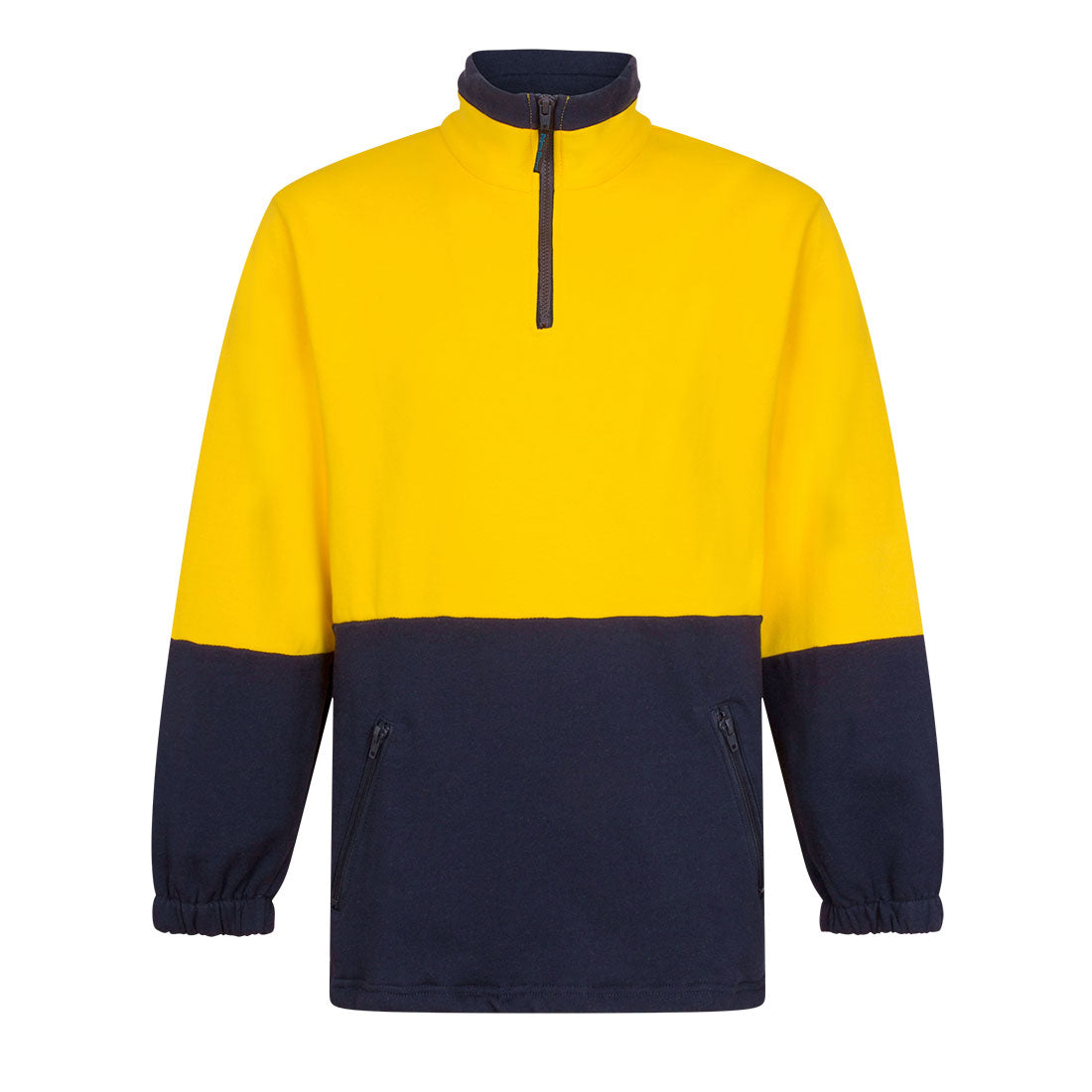 MF515 - Hi-Vis Contrast 1/4 Zip Class D Brush Fleece