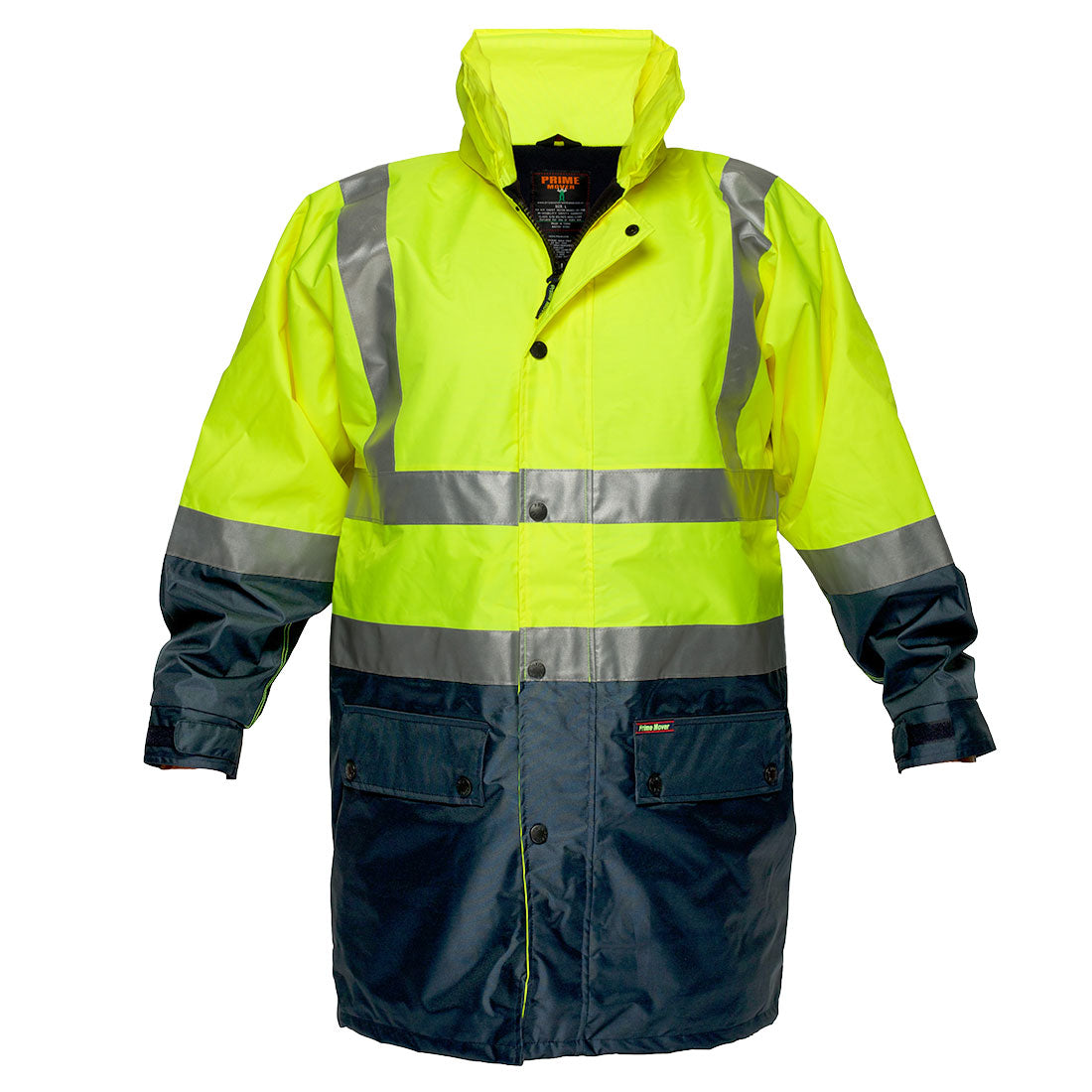 MJ208 - Hi-Vis Polar Fleece Lined Contrast Traffic Jacket