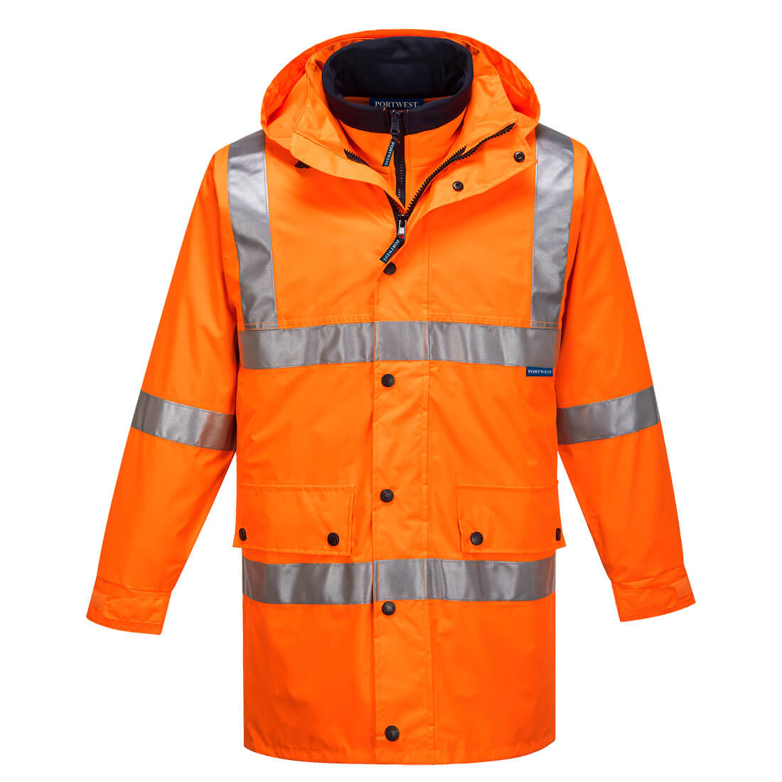 MJ883 - Argyle Hi-Vis 4-in-1 Jacket in Orange