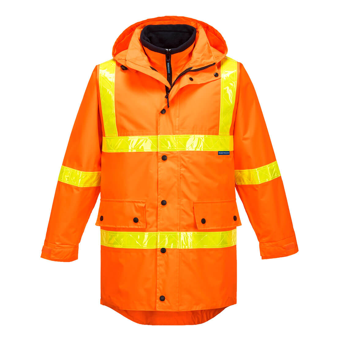 MJ885 - Squizzy Hi-Vis Roads 4-in-1 Jacket in Orange