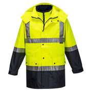 MJ887 - Mackay Hi-Vis Anti-Static 4-in-1 Jacket in Yellow/Navy