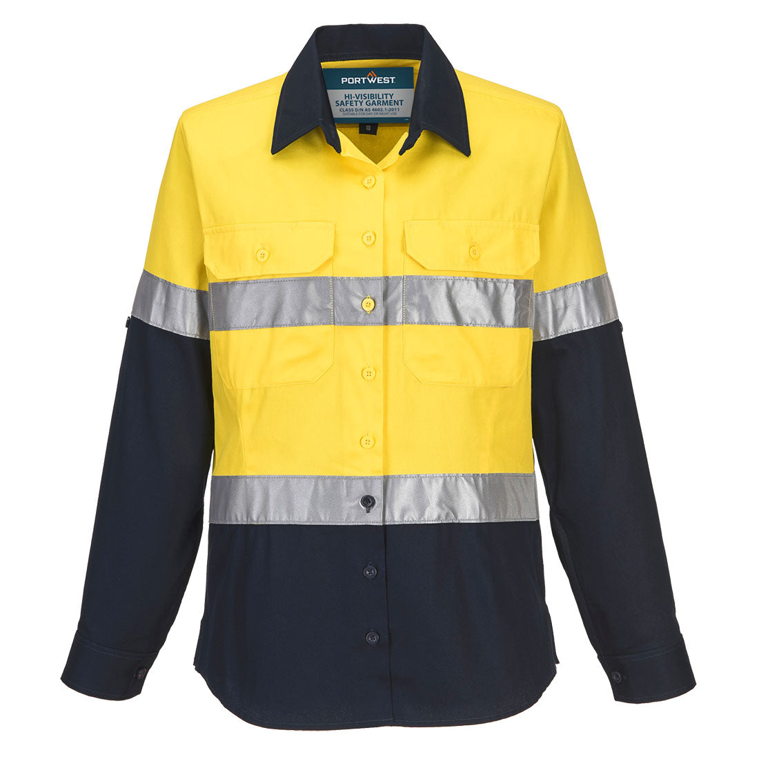 ML108 - Hi-Vis Women's Contrast Shirt L/S
