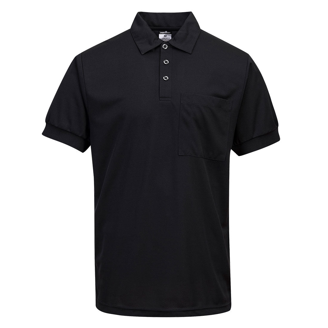 MP101 - Micro Mesh Polo Shirt  S/S in Black