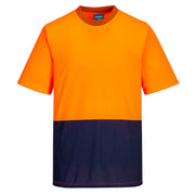 MP111 - Hi-Vis Contrast Class D T-Shirt S/S in Orange/Navy