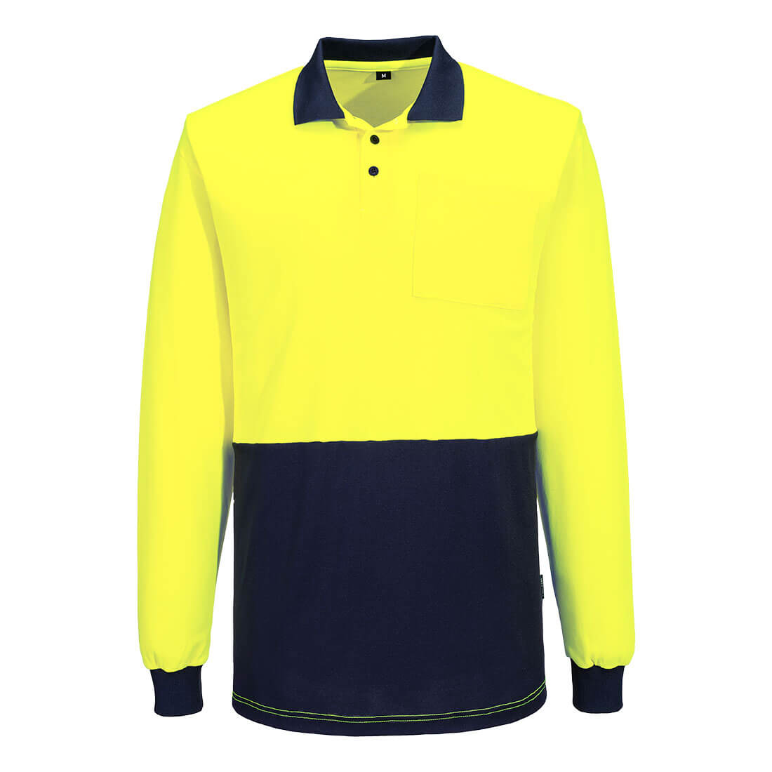 MP414 - Hi-Vis Cotton Comfort Contrast Class D Polo Shirt L/S
