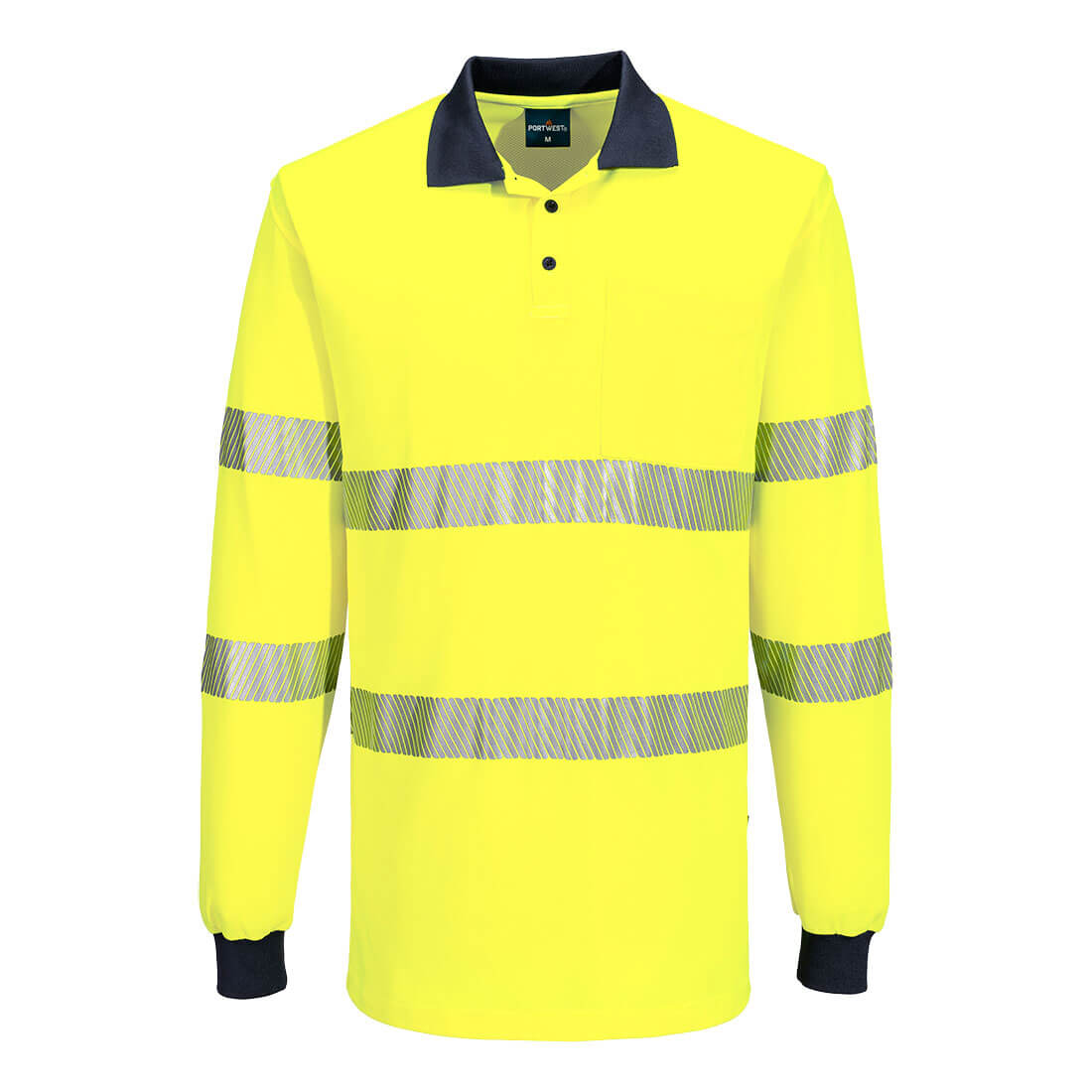 MP614 - Hi-Vis Cotton Comfort Polo Shirt L/S