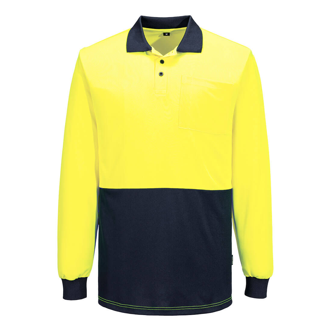 MP615 - Hi-Vis Contrast Class D Polo Shirt L/S