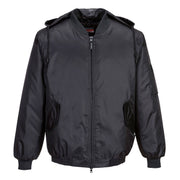 MR304 - Rain Bomber Jacket in Black